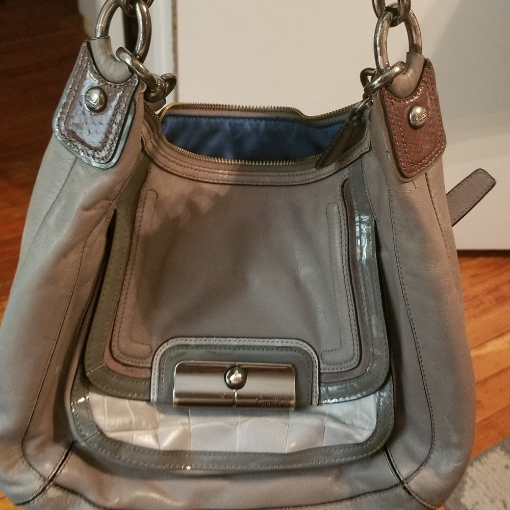 Leather Hobo Coach bag